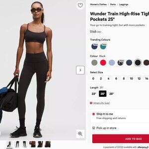 Lululemon wunder trainers with pockets